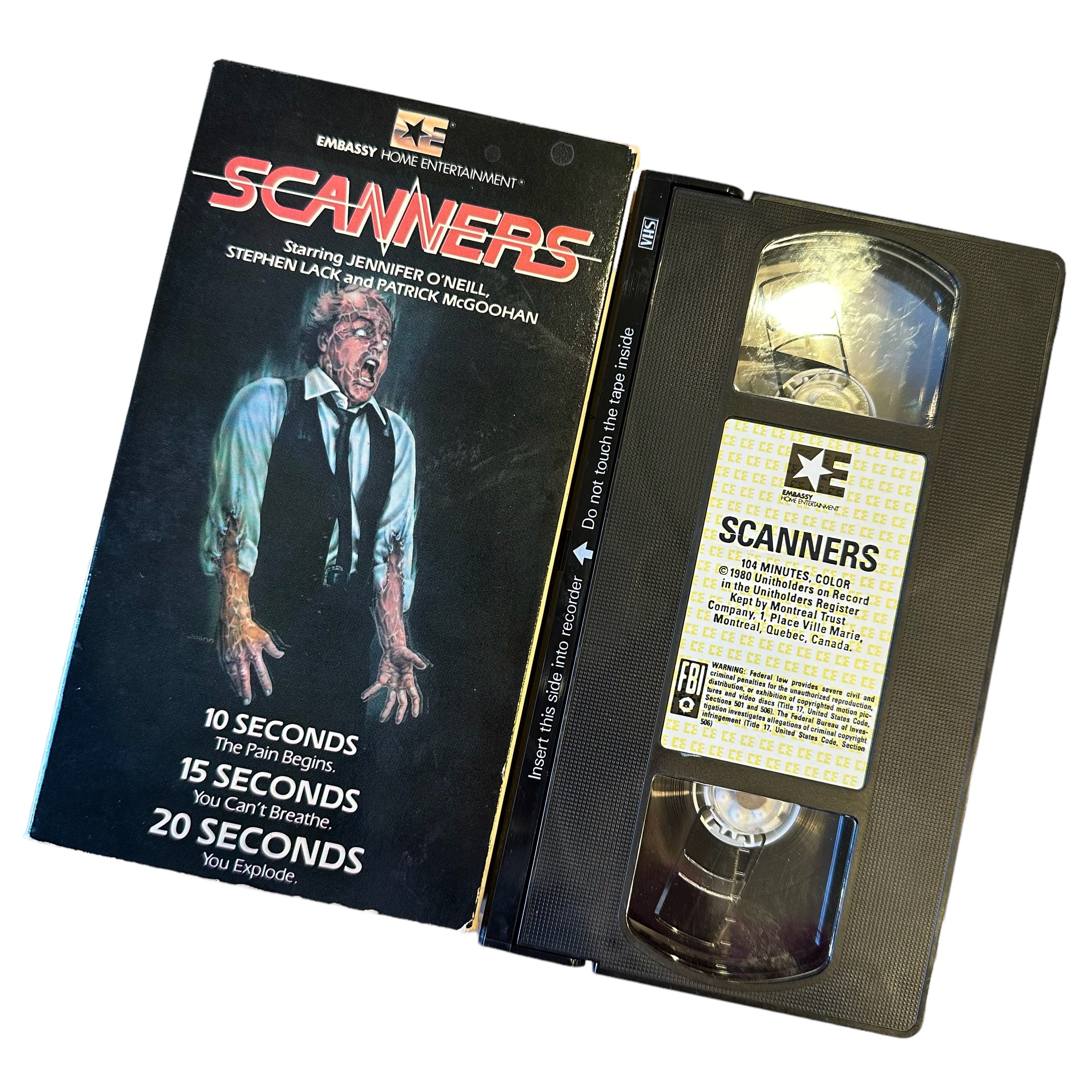 VHS ビデオテープ 輸入版 SCANNERS スキャナーズ 海外版 USA アメリカ ヴィンテージビデオ 紙ジャケ