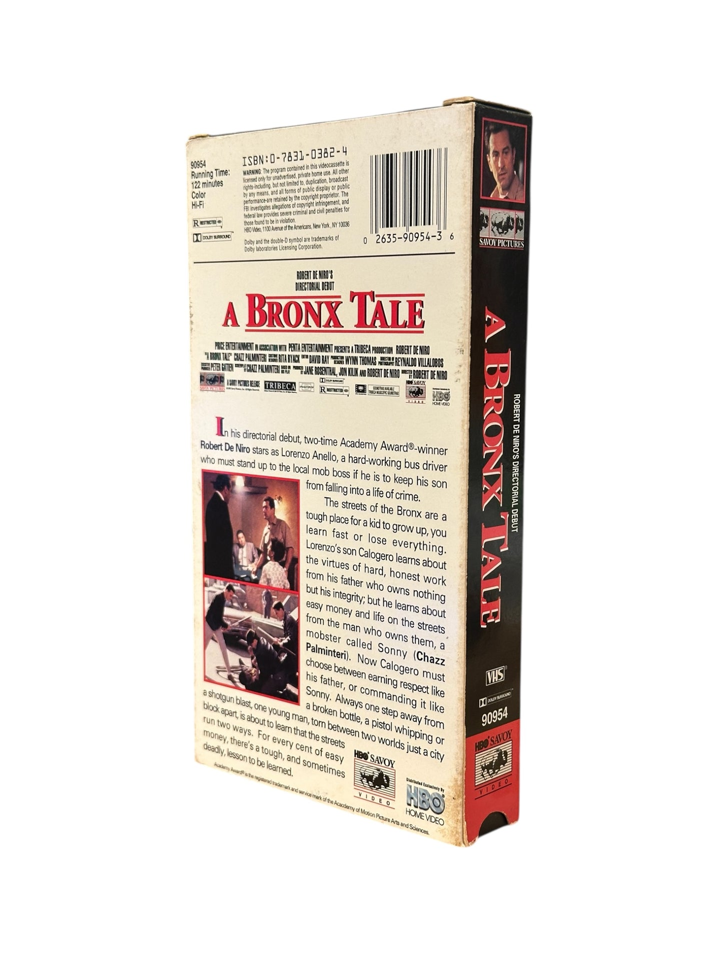 VHS ビデオテープ 輸入版 ブロンクス物語 A BRONX TALE 海外版 USA アメリカ ヴィンテージ ビデオ 紙ジャケ デ・ニーロ