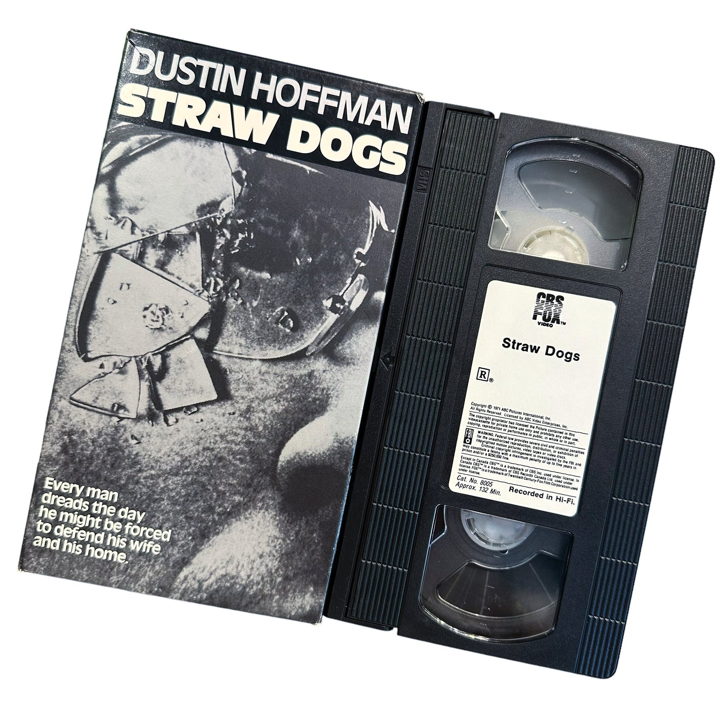 VHS ビデオテープ 輸入版 わらの犬　Straw Dogs 海外版 USA アメリカ ヴィンテージ ビデオ 紙ジャケ