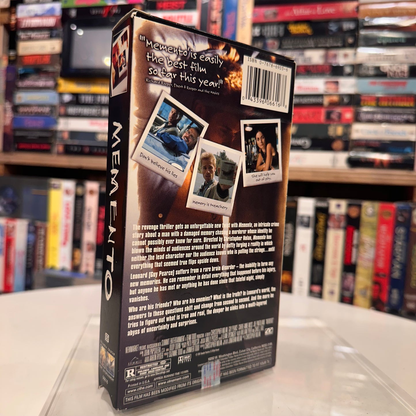 VHS ビデオテープ 輸入盤 MEMENTO メメント クリストファー・ノーラン 海外版 USA アメリカ ビデオ 紙ジャケ