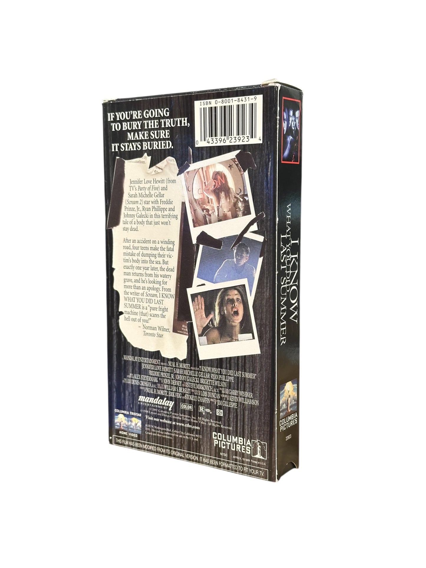 VHS ビデオテープ 輸入版 ラストサマー  I Know What You Did Last Summer 海外版 USA アメリカ ヴィンテージ ビデオ 紙ジャケ