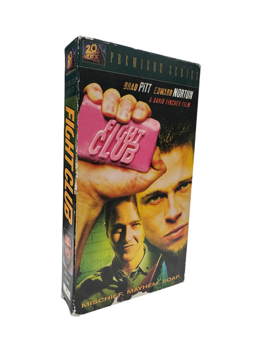 VHS ビデオテープ 輸入版 ファイト・クラブ  Fight Club 海外版 USA アメリカ ブラッドピット ヴィンテージ ビデオ 紙ジャケ