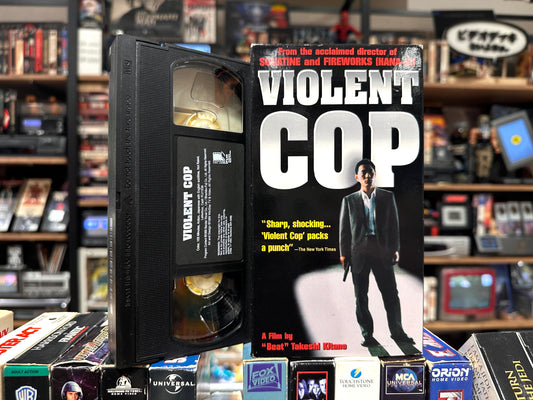 VHS ビデオテープ 輸入版 その男凶暴につき Violent Cop 海外版 北野武 ビートたけし USA アメリカ ヴィンテージ ビデオ 紙ジャケ