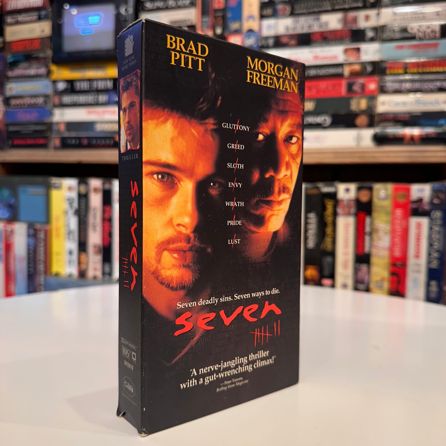 VHS ビデオテープ 輸入盤 セブン seven サイコ スリラー ブラピ 海外版 USA アメリカ ビデオ 紙ジャケ