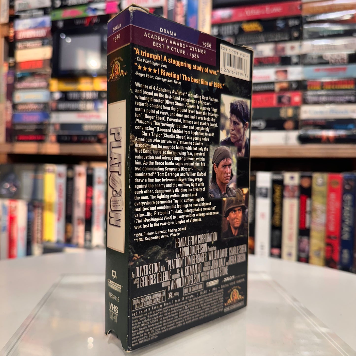 VHS ビデオテープ 輸入盤 PLATOON プラトーン 海外版 USA アメリカ ビデオ 紙ジャケ