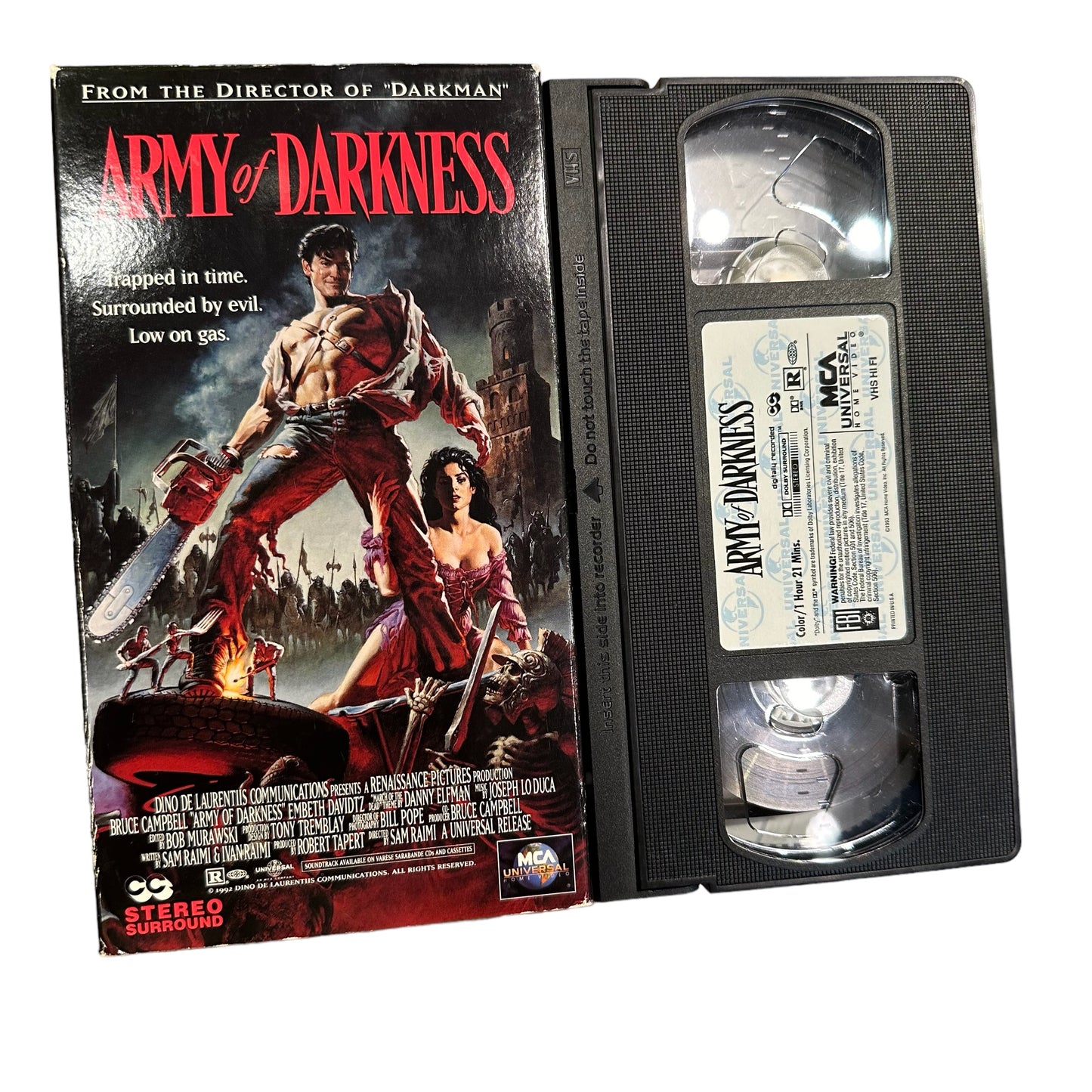 VHS ビデオテープ 輸入版 死霊のはらわた3 キャプテン・スーパーマーケット ARMY OF DARKNESS 海外版 USA アメリカ ヴィンテージ ビデオ 紙ジャケ