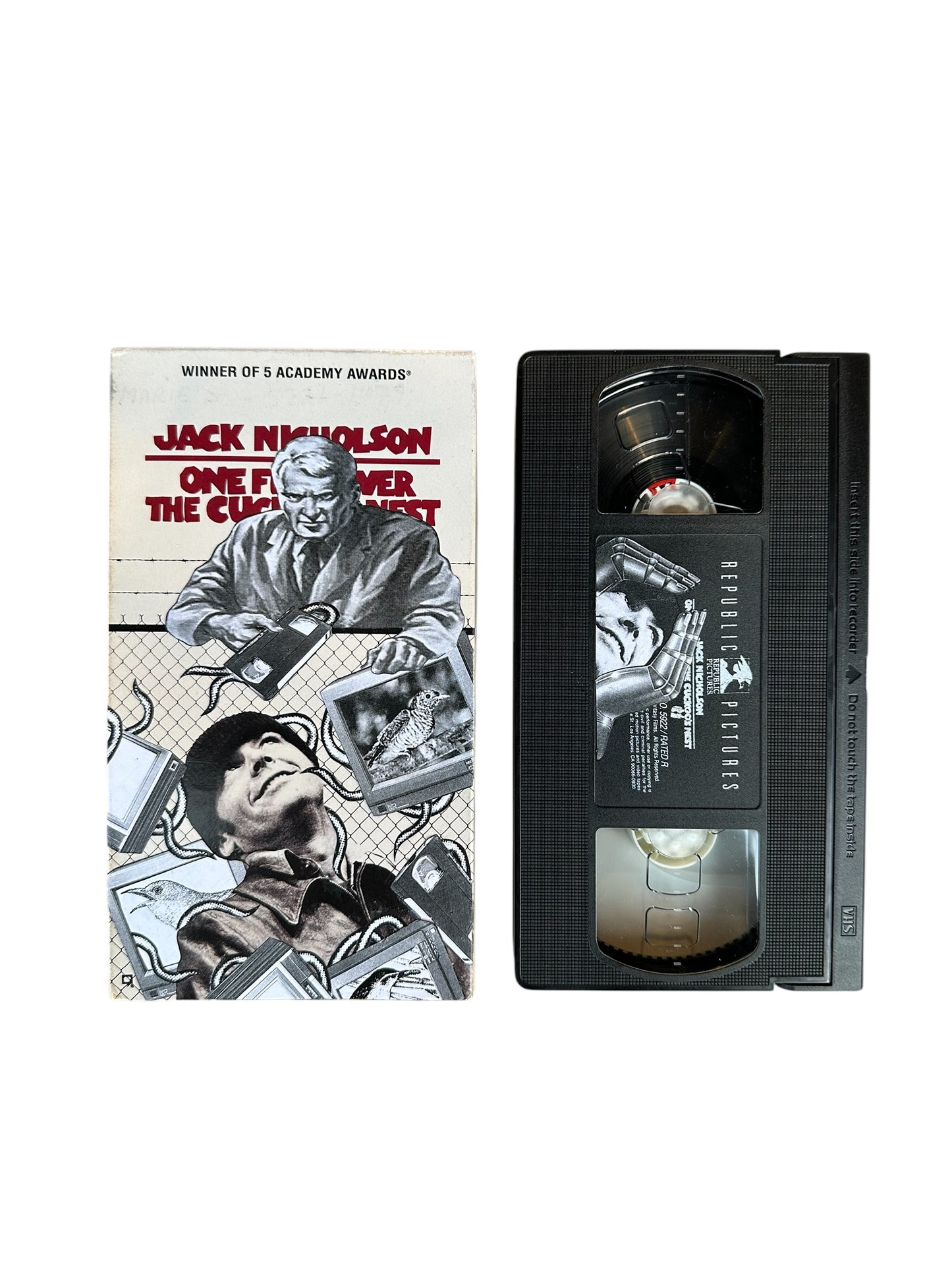 VHS コラージュ・アーティスト SKIFF コラージュビデオ ビデオテープ 輸入盤 カッコーの巣の上で One Flew Over the Cuckoo's Nest 海外 USA アメリカ ヴィンテージ ビデオ 紙ジャケ