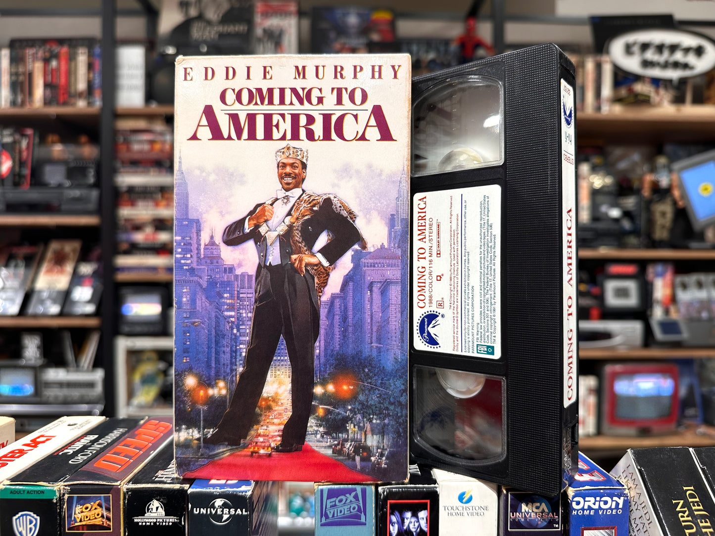 VHS ビデオテープ 輸入盤 星の王子ニューヨークへ行く Coming to America エディ・マーフィ 海外版 USA アメリカ ヴィンテージ ビデオ 紙ジャケ