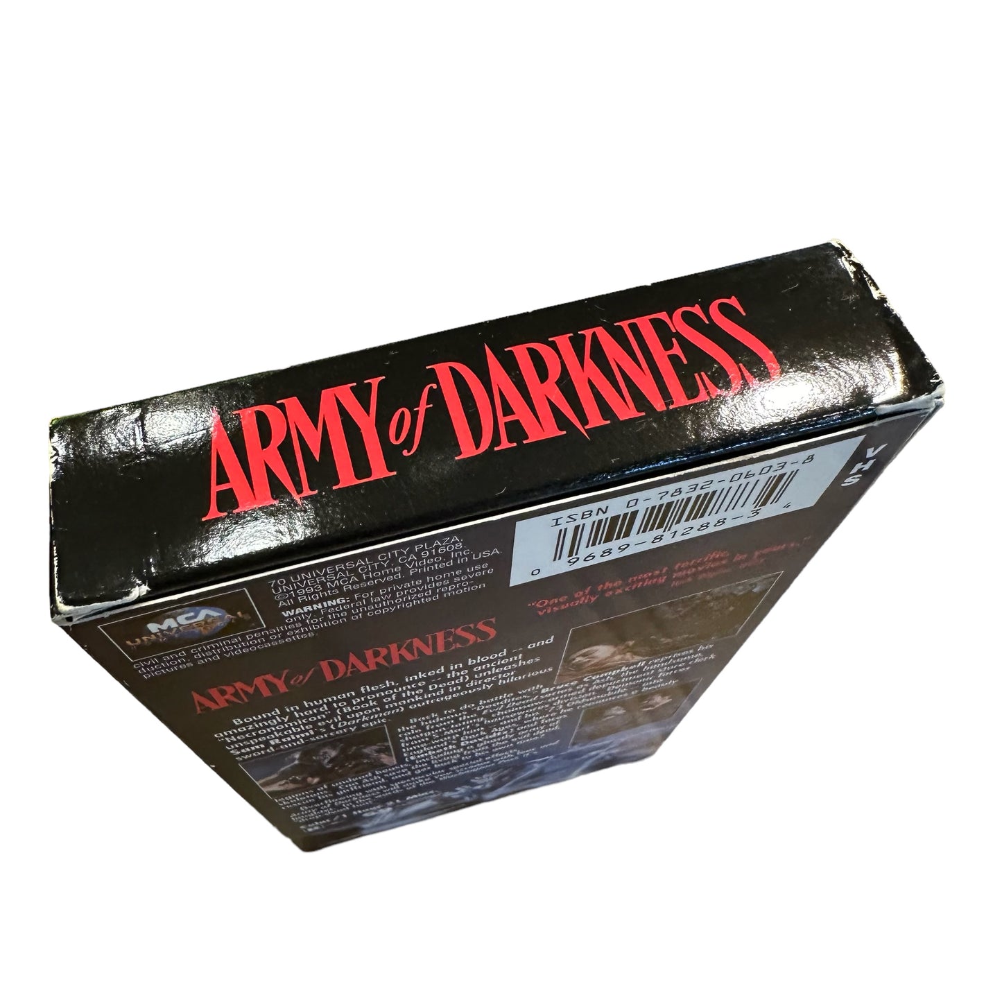 VHS ビデオテープ 輸入版 死霊のはらわた3 キャプテン・スーパーマーケット ARMY OF DARKNESS 海外版 USA アメリカ ヴィンテージ ビデオ 紙ジャケ