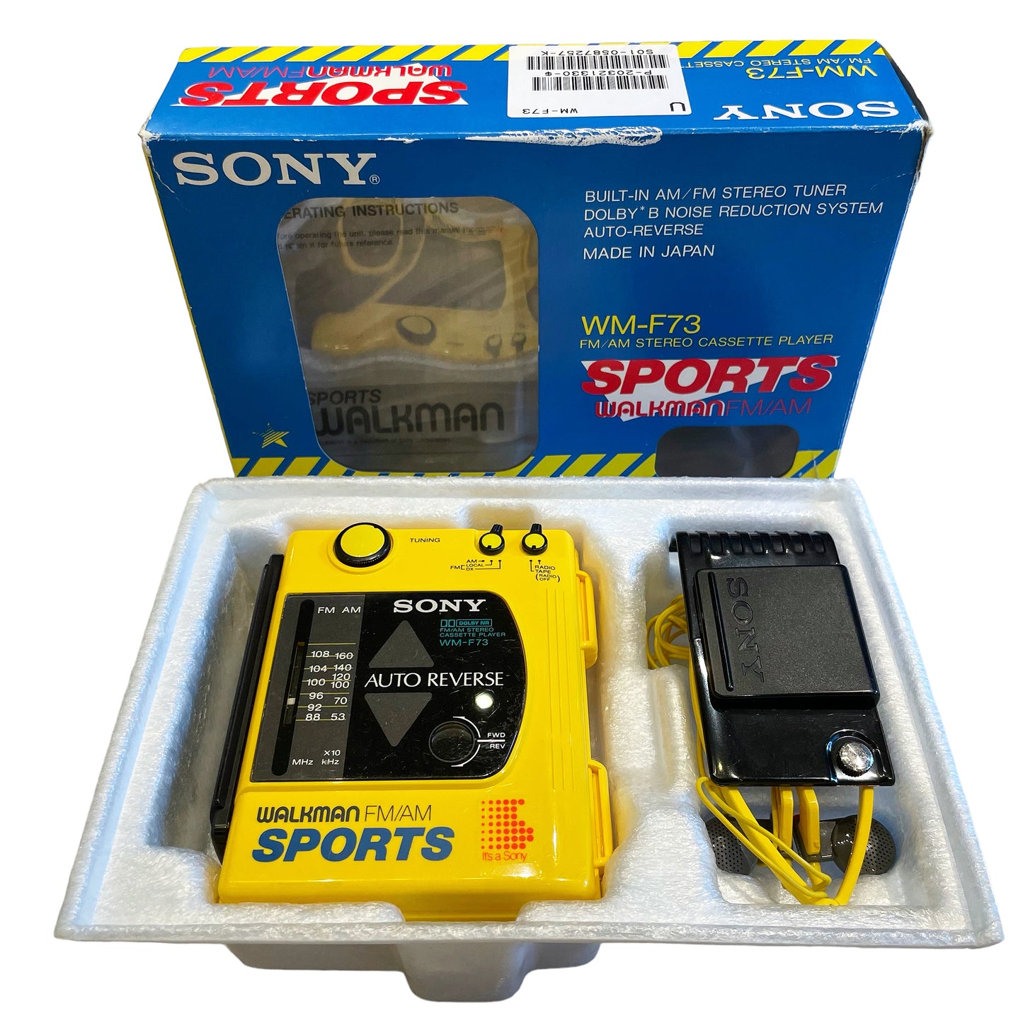 1989 SONY SPORTS ソニー スポーツ Walkman WM-F73 BOX 箱付き ウォークマン ヴィンテージ