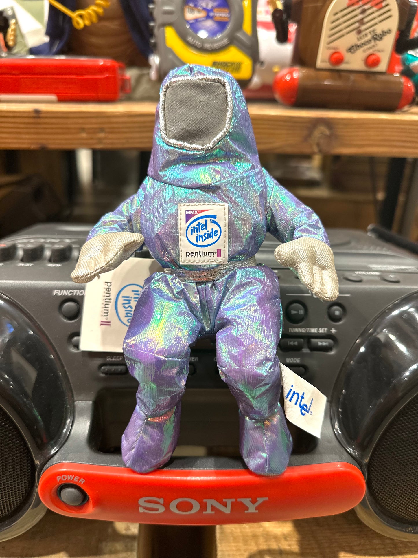 1997 intel インテル バニーピープル Bunny People Plush Doll 8" プラッシュ ドール ぬいぐるみ Inside Pentium II ヴィンテージ