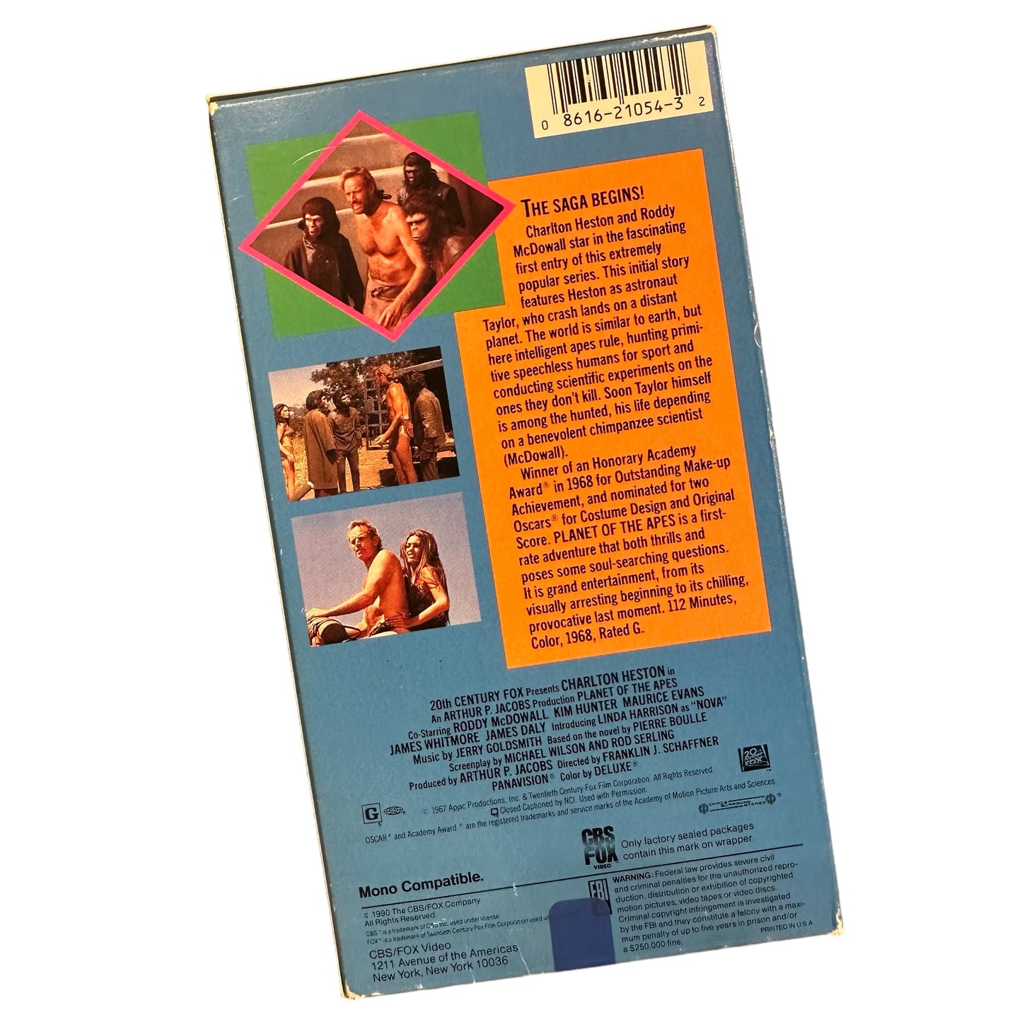 VHS ビデオテープ 輸入版 猿の惑星 Planet of the Apes 海外版 USA アメリカ ヴィンテージ ビデオ 紙ジャケ