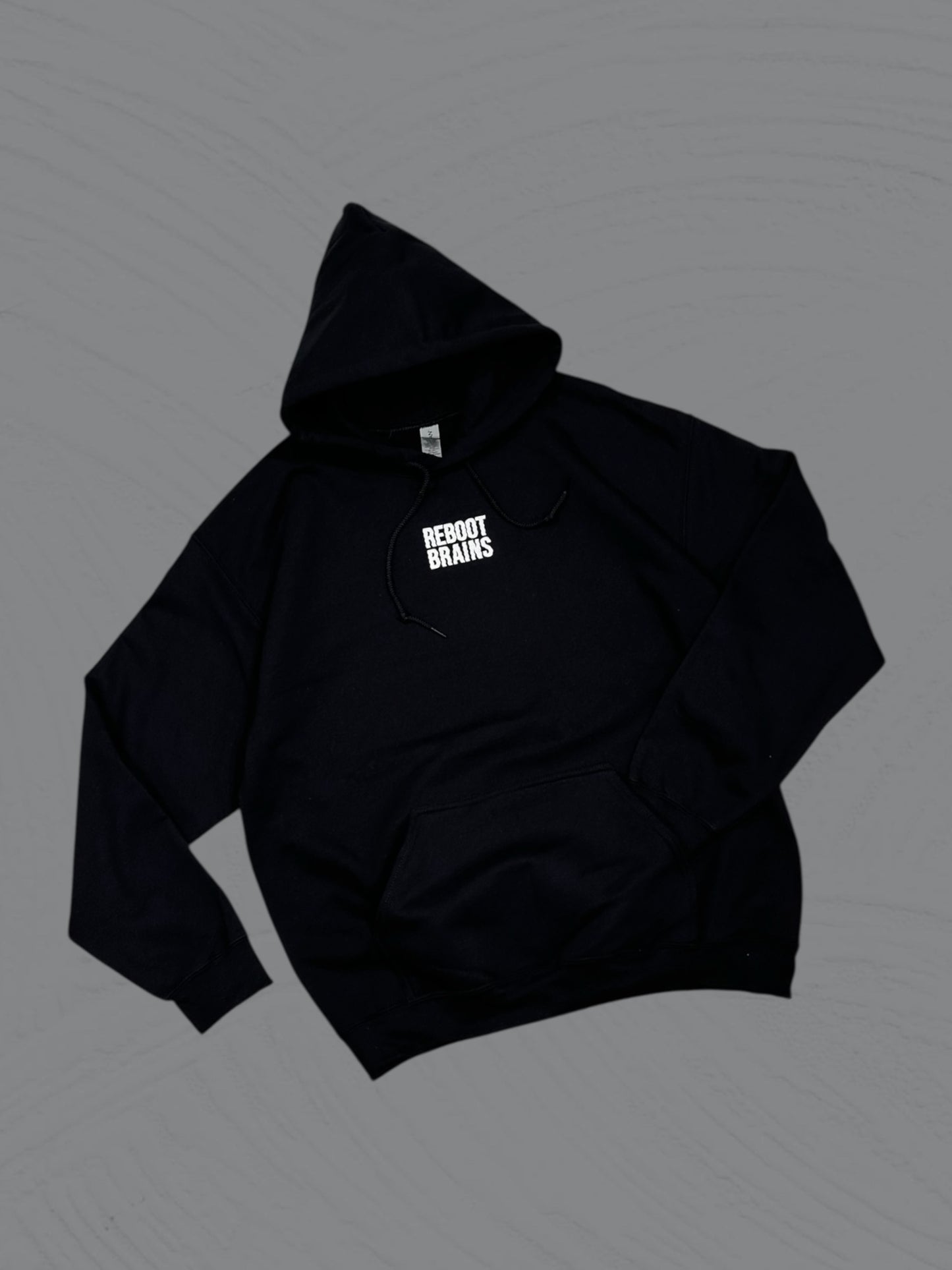 REBOOT BRAINS オリジナル パーカー HOODIE ブラック GILDAN 8.0 oz ギルダン