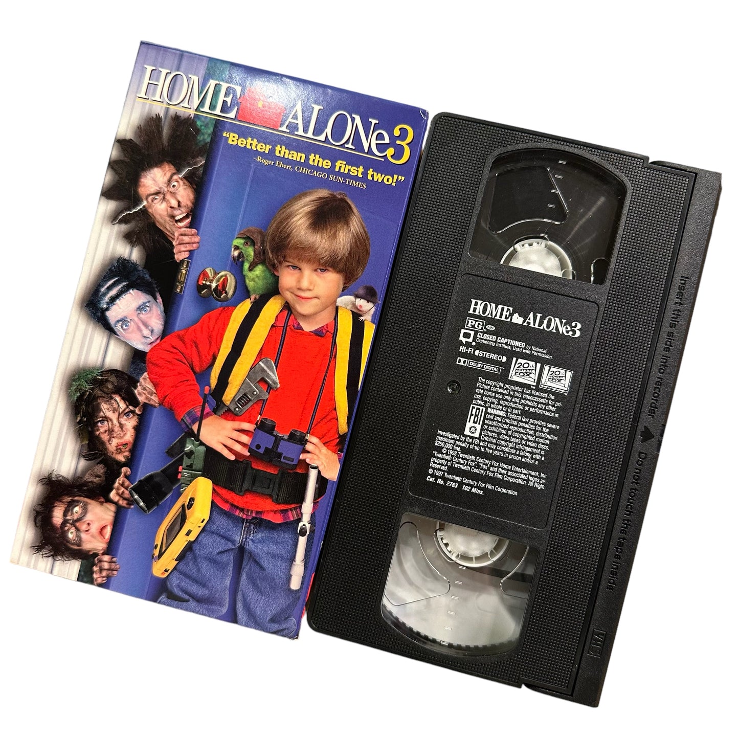 VHS ビデオテープ 輸入版 ホーム・アローン3 Home AloneⅢ 海外版 USA アメリカ ヴィンテージ ビデオ 紙ジャケ