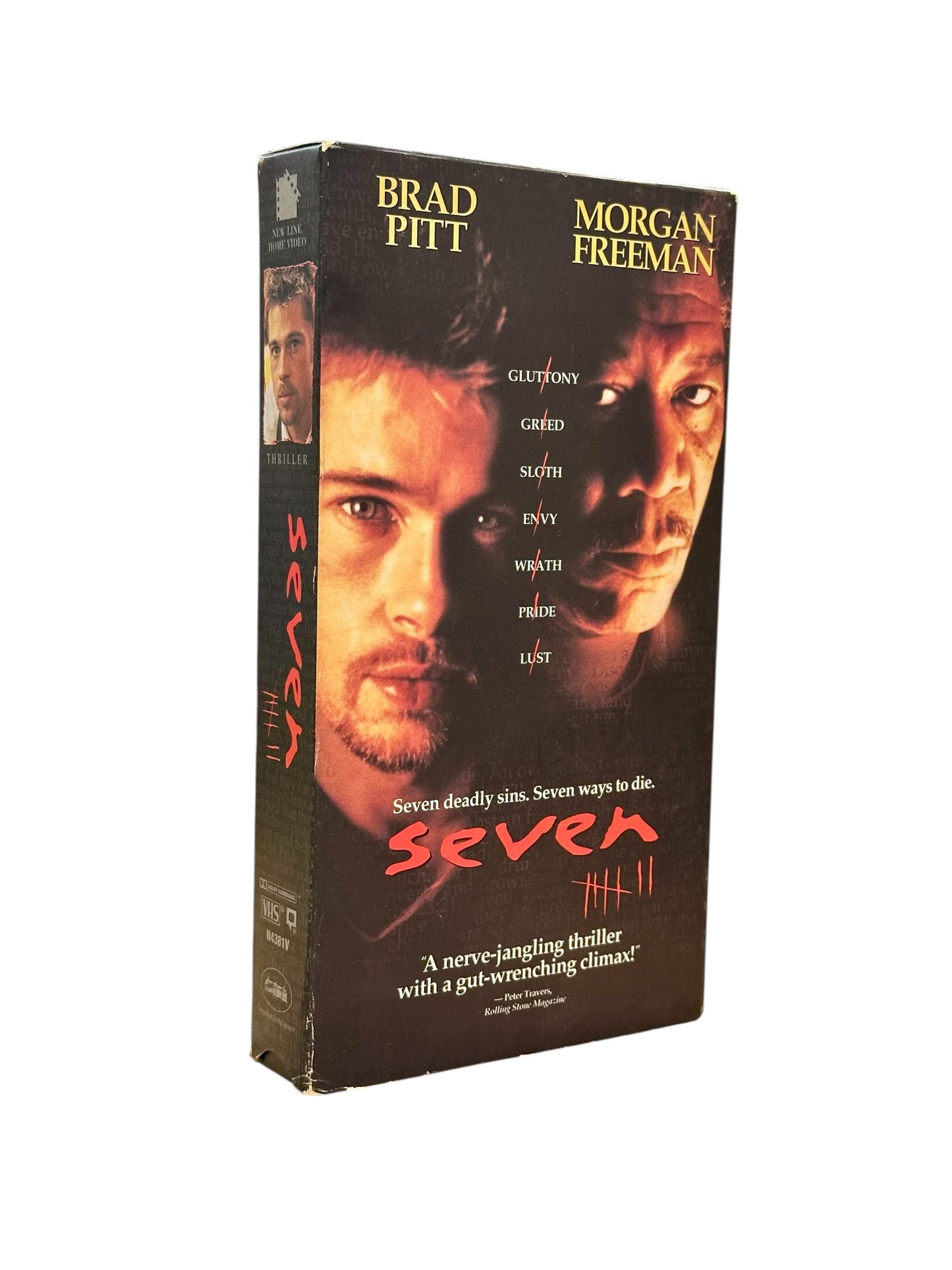 VHS ビデオテープ 輸入版 SEVEN セブン 海外版 USA アメリカ ヴィンテージ ビデオ 紙ジャケ ブラピ