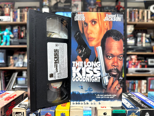 VHS ビデオテープ 輸入版 ロング・キス・グッドナイト The Long Kiss Goodnight 海外版 USA ジーナ サミュエル アメリカ ヴィンテージ ビデオ 紙ジャケ