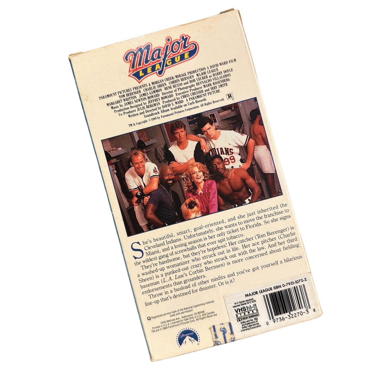 VHS ビデオテープ 輸入版 メジャーリーグ Major League 海外版 USA アメリカ ヴィンテージ ビデオ 紙ジャケ