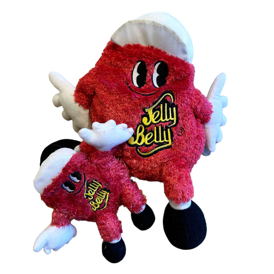 2009 Mr. Jelly Belly Bean Bag Plush 11" & 7" set ミスタージェリーベリービーンバッグ プラッシュ 2体セット