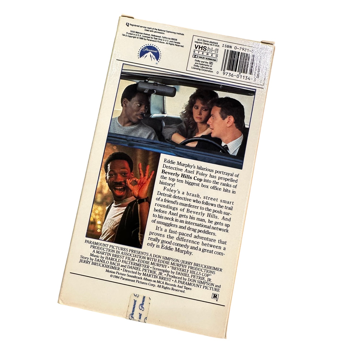 VHS ビデオテープ 輸入版 ビバリーヒルズ・コップ Beverly Hills Cop 海外版 USA アメリカ ヴィンテージ ビデオ 紙ジャケ