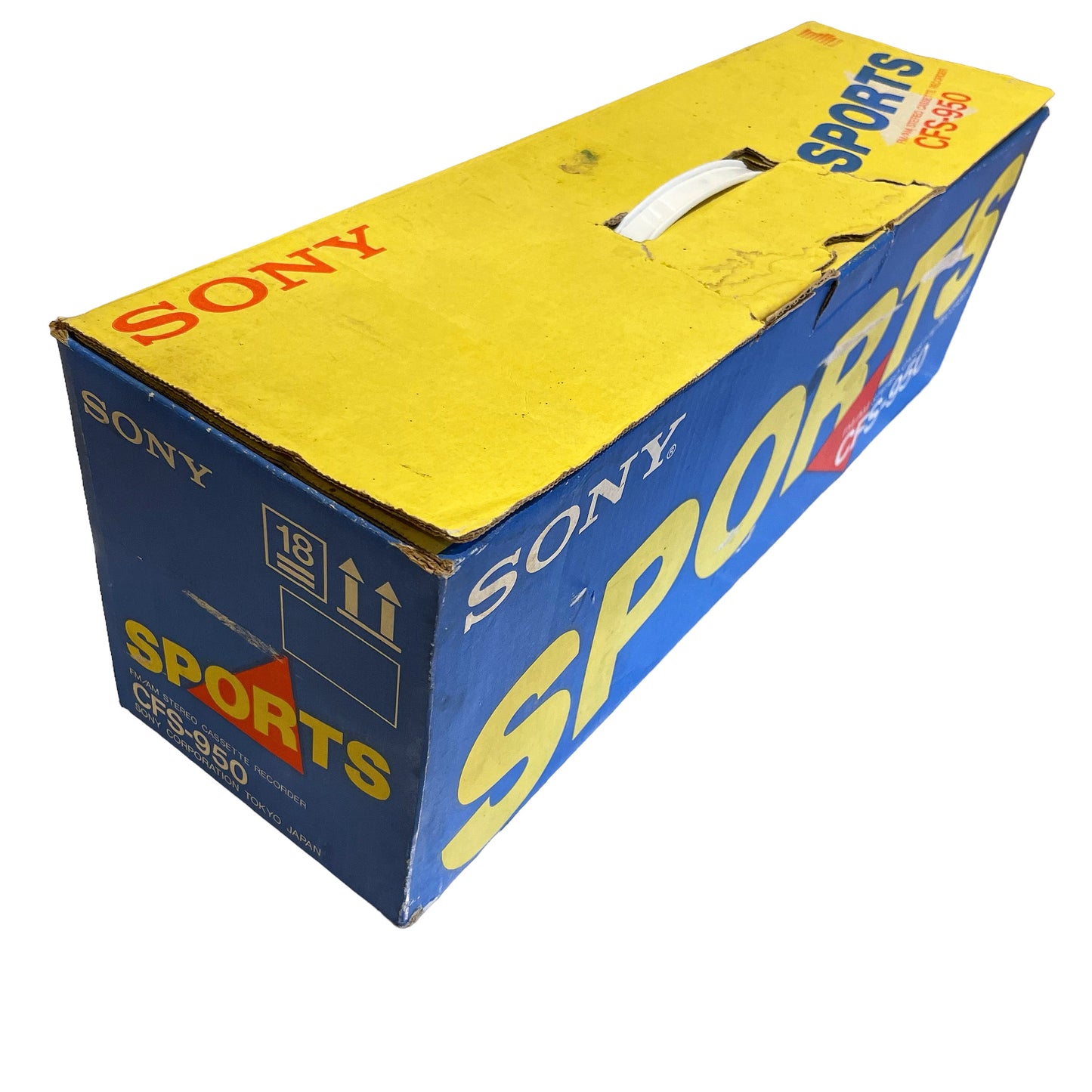 1985 ラジカセ SONY SPORTS ソニースポーツ Boombox CFS-950 IN BOX 可動品 箱付き ヴィンテージ