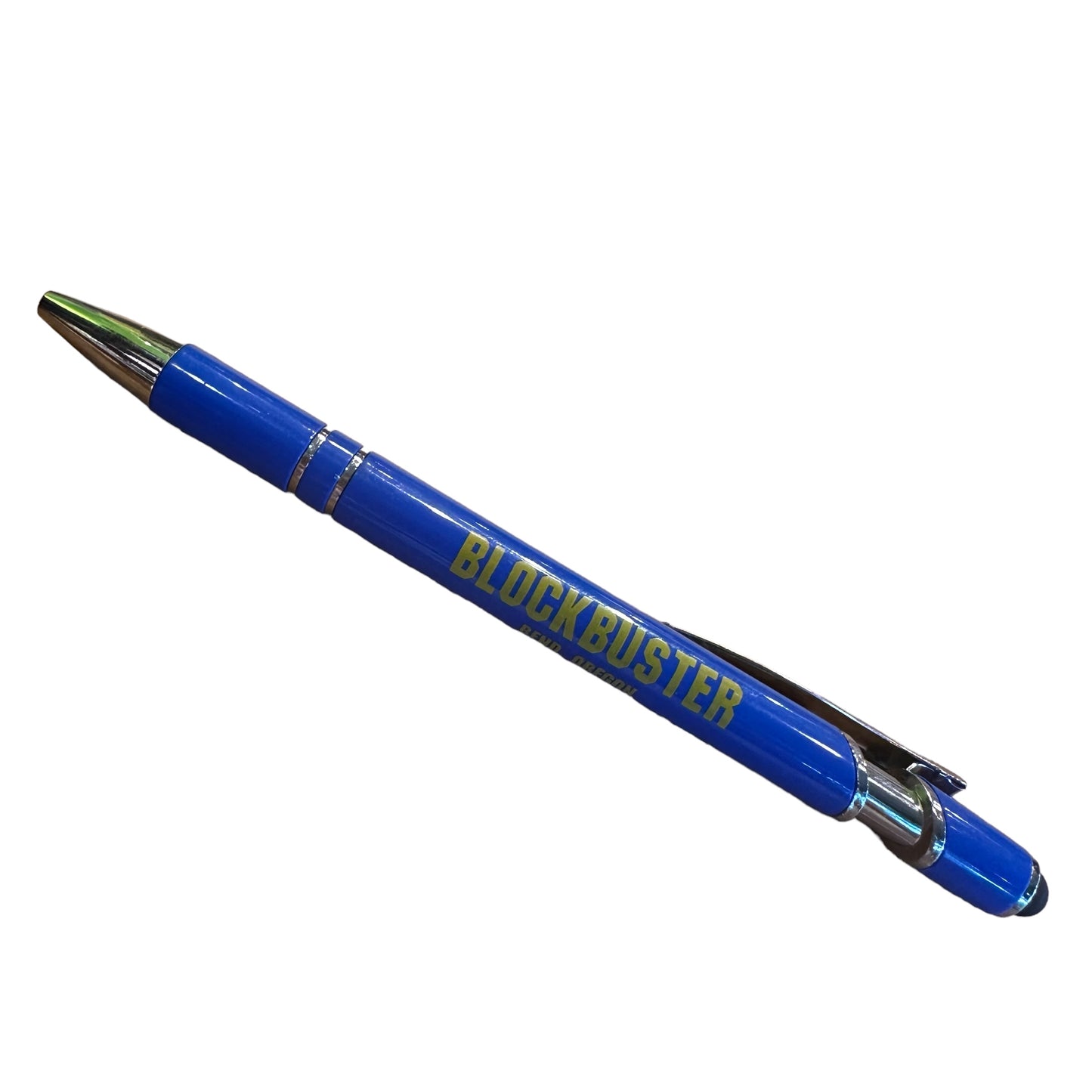 BLOCKBUSTER VIDEO Pen ボールペン ブロックバスター ビデオ VHS BEND OREGON オレゴン オフィシャル グッズ アクリル ペン ブルー