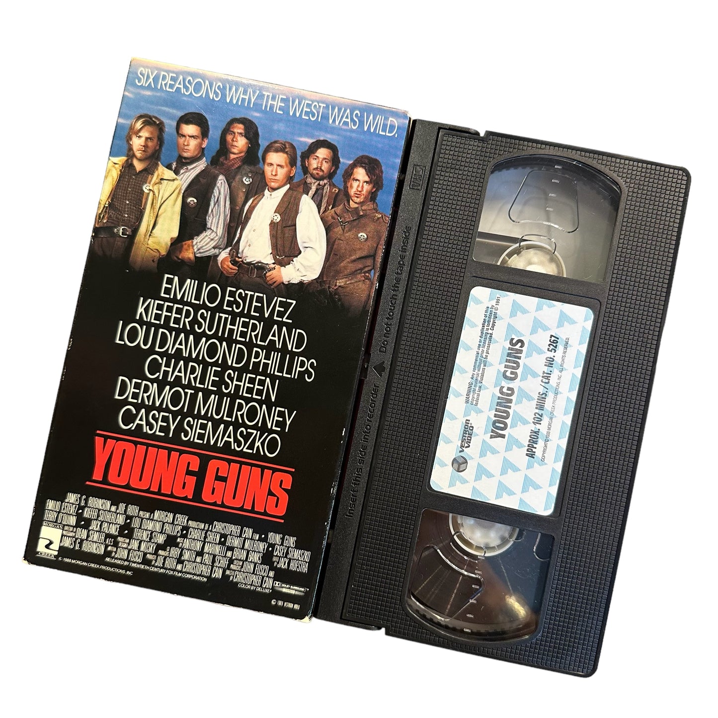 VHS ビデオテープ 輸入版 ヤング・ガン Young Guns 海外版 USA アメリカ ヴィンテージ ビデオ 紙ジャケ