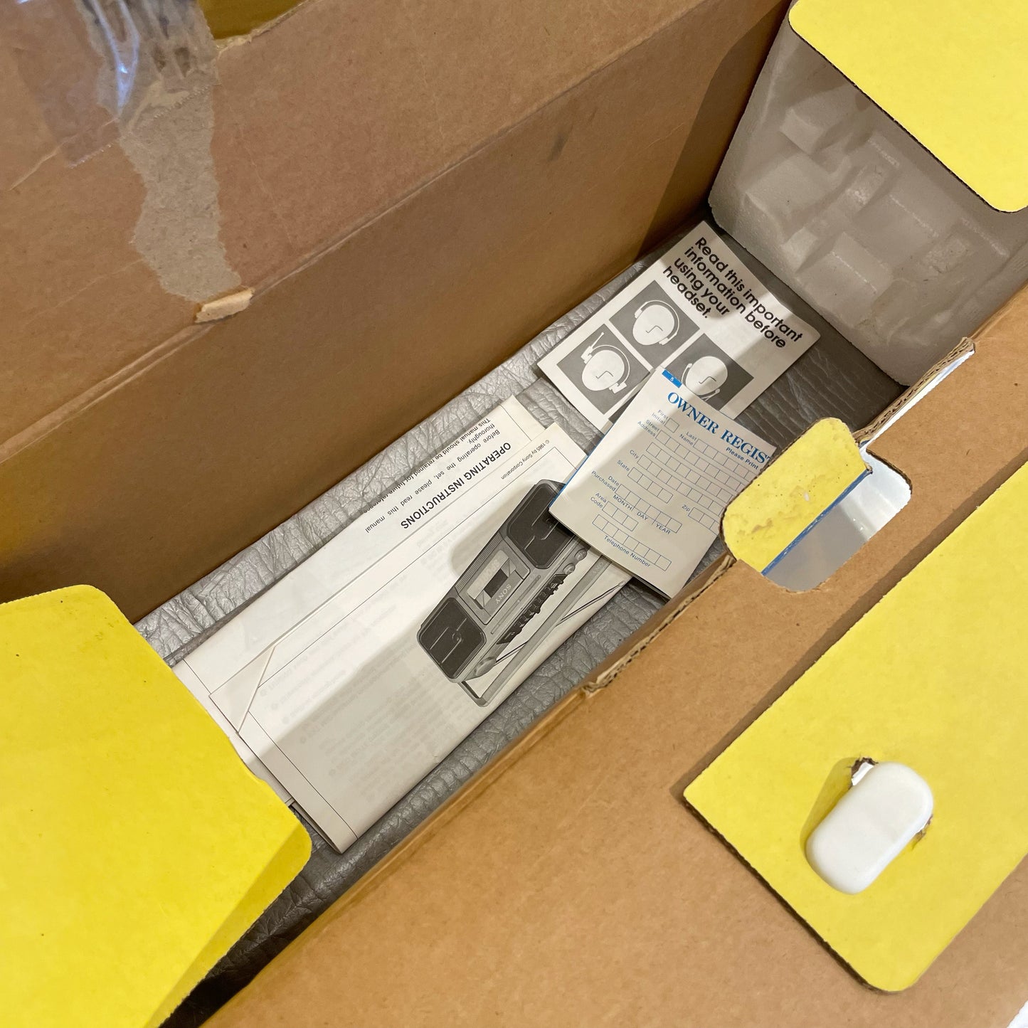 1985 ラジカセ SONY SPORTS ソニースポーツ Boombox CFS-950 IN BOX 可動品 箱付き ヴィンテージ