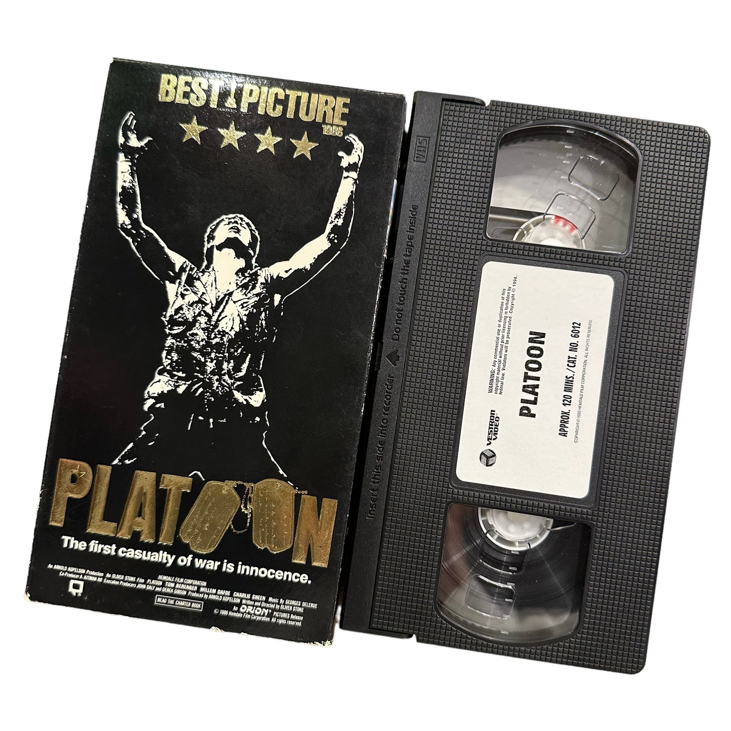 VHS ビデオテープ 輸入版 プラトーンPlatoon 海外版 USA アメリカ ヴィンテージ ビデオ 紙ジャケ