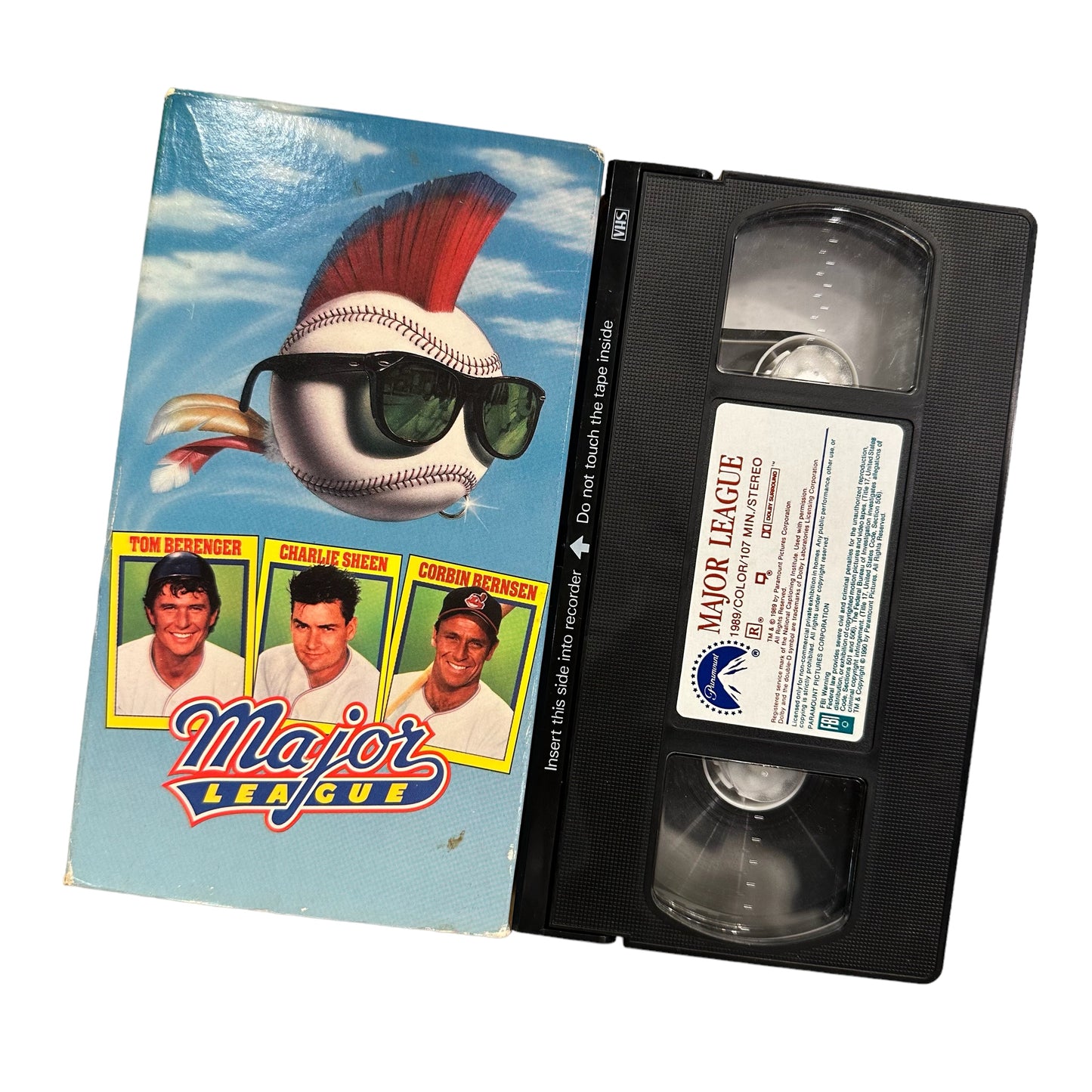 VHS ビデオテープ 輸入版 メジャーリーグ Major League 海外版 USA アメリカ ヴィンテージ ビデオ 紙ジャケ