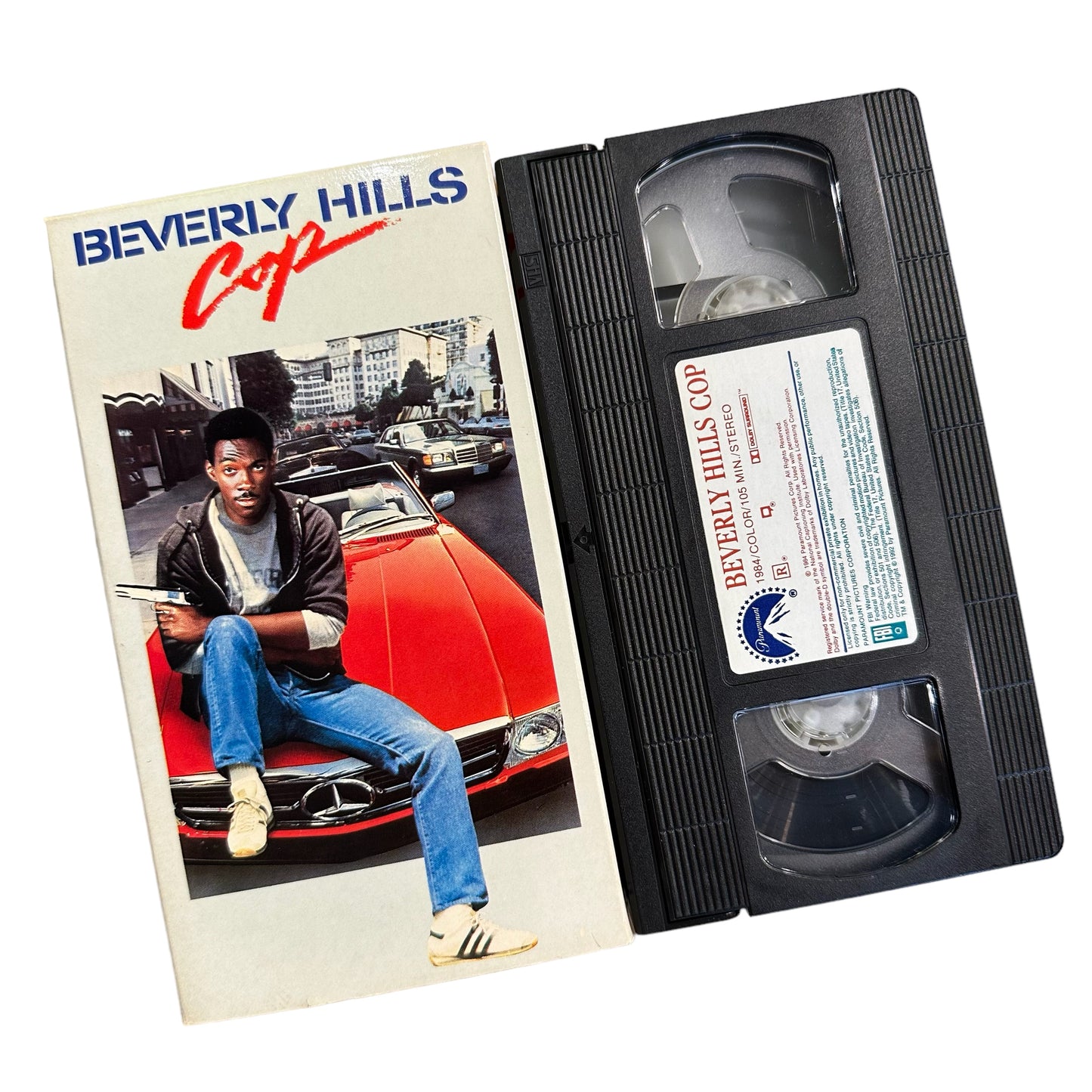 VHS ビデオテープ 輸入版 ビバリーヒルズ・コップ Beverly Hills Cop 海外版 USA アメリカ ヴィンテージ ビデオ 紙ジャケ