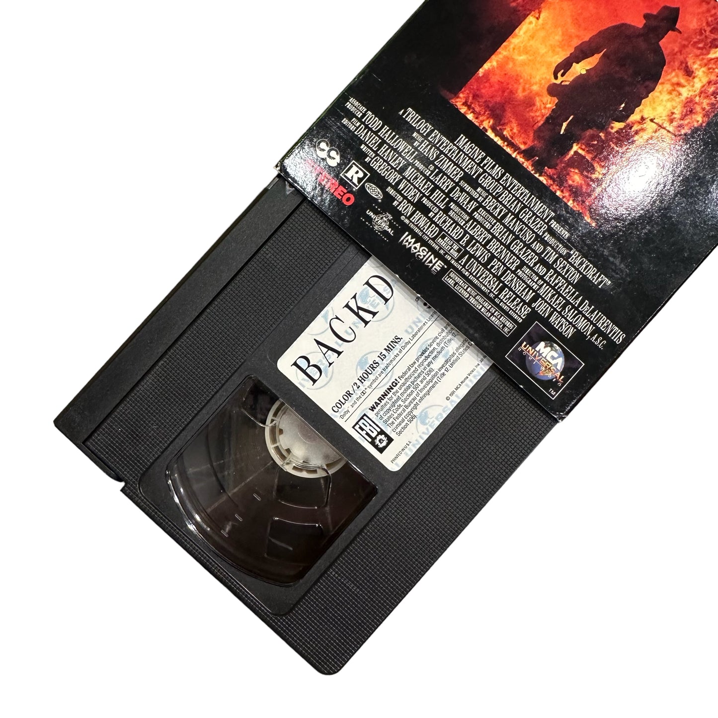 VHS ビデオテープ 輸入版 バックドラフト Backdraft 海外版 USA アメリカ ヴィンテージ ビデオ 紙ジャケ