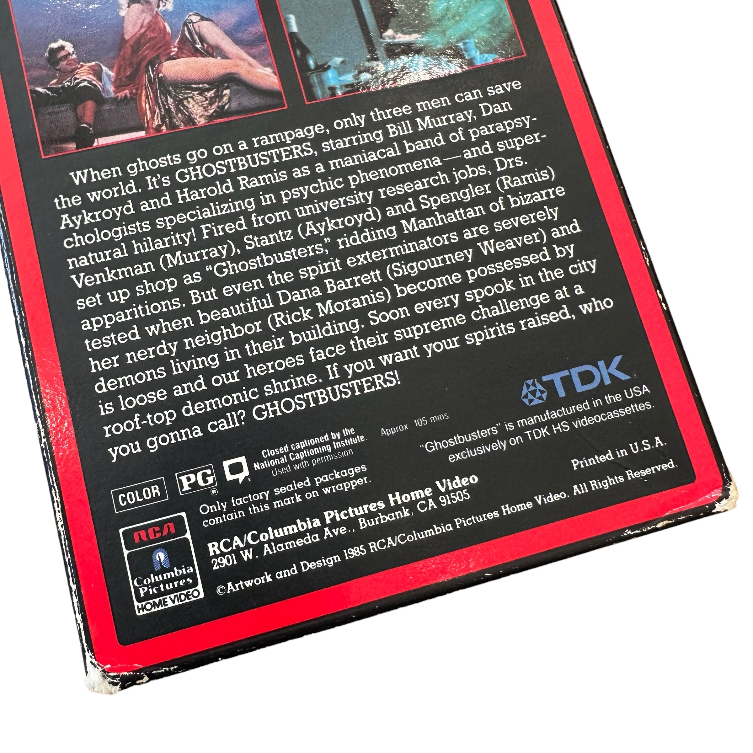 VHS ビデオテープ 輸入版 ゴーストバスターズ GHOSTBUSTERS 海外版 USA アメリカ ヴィンテージ ビデオ 紙ジャケ